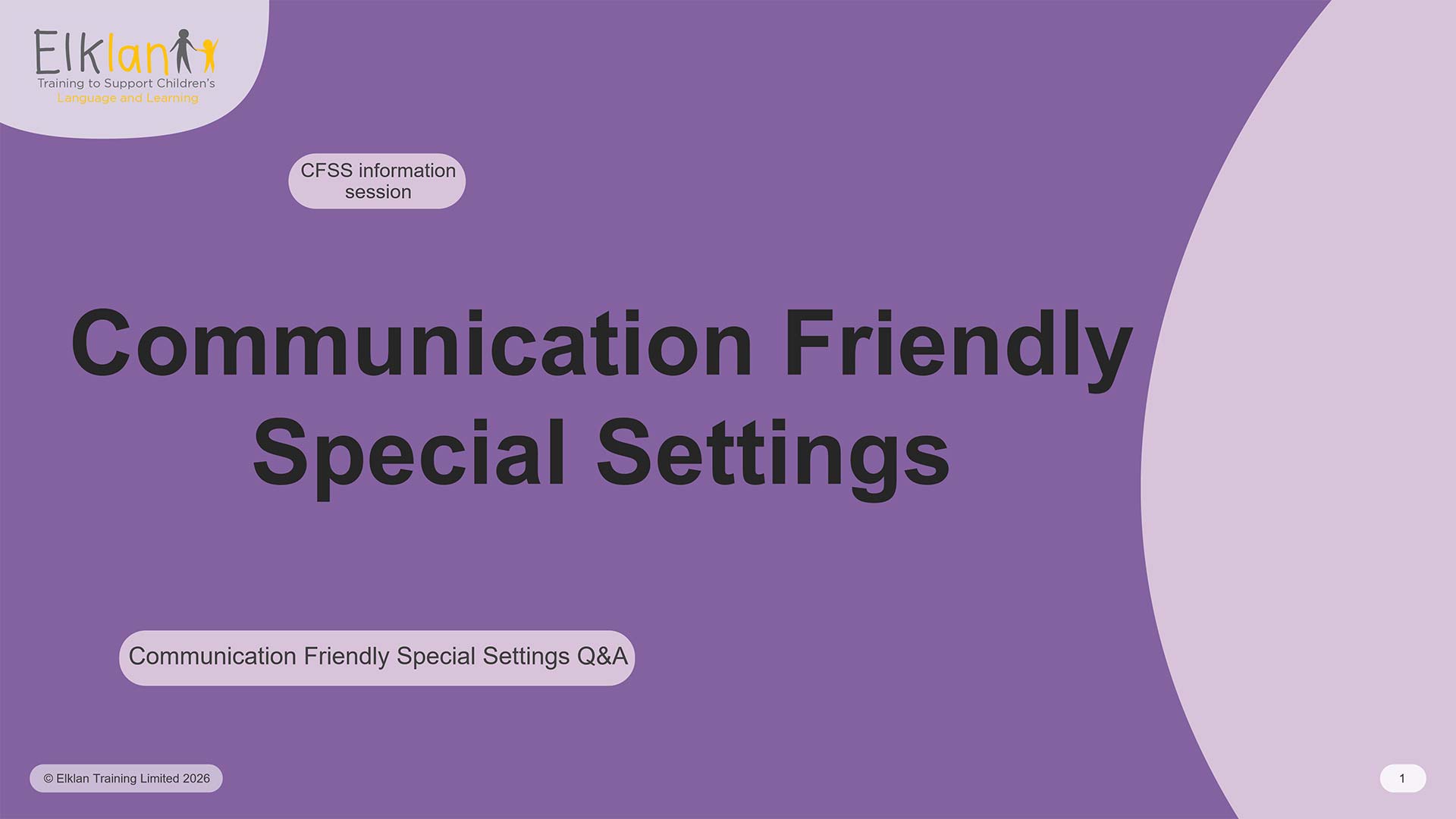 Cover image of CFS Q&A Webinar PowerPoint